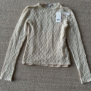 Gorgeous, new with tags, Vince sheer lace top with camisole xs